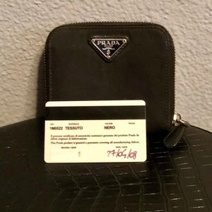 Authentic Prada Tessuto wallet